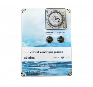 Coffret de filtration + Projecteurs led 50 W + disjoncteur 4-6.3 A